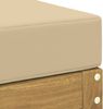 vidaXL Outdoor Hocker Bank Weiß 43 x 43 x 45 cm Massivholz Akazie 901683 Bild 5