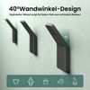 Mai & Mai Wandgarderobe Kleiderhaken Garderobenhaken 4 Stück BxTxH: 24x9x75cm Stalo-13, aus hochwertiger Zinklegierung, Minimalistische Design Bild 2