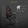 Noblechairs Epic TX Gaming Stuhl, Bürostuhl, Schreibtischstuhl, Atmungsaktives Textilgewebe, Kopf- und Lendenstütze, Entwickelt für Nutzer bis 120 kg, (Anthrazit, Textilgewebe) Bild 2