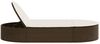 vidaXL Doppel-Sonnenliege mit Auflagen Braun Poly Rattan 368647 Bild 4