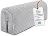 Bettkantenschutz für Kinderbetten 70 cm - Schutz für Bettrahmen Baby Bett rausfallschutz für boxspringbett bettgitter mit Bezug Kantenschutz Kinder Babybett Hellgrau Bild 4