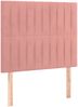 vidaXL Boxspringbett mit Matratze Rosa 90x200 cm Samt 3137946 Bild 5