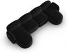 Micadoni Panorama Sofa Blair 6-Sitzer Samtstoff Schwarz Bild 4