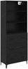 vidaXL Highboard Schwarz Eichen-Optik 69,5 x 34 x 180 cm Holzwerkstoff 3416191 Bild 2