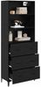 vidaXL Highboard Schwarz Eichen-Optik 69,5 x 34 x 180 cm Holzwerkstoff 3416191 Bild 3