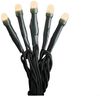 Micro LED Lichterkette - gefrostet - 20 bernsteinfarbene LED - L: 1,33m - grünes Kabel - Indoor Bild 5