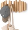 BlingBin Garderobenleiste 5 Haken Garderobenständer aus Holz, faltbarer Wandgarderobenständer (1Stück, 1 St, 38*17cm), Versenkbaren Haken Modernes Design und Wandmontage Bild 5