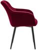Esszimmerstuhl Polyester Metall Rot Bild 3