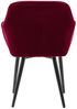 Esszimmerstuhl Polyester Metall Rot Bild 4
