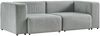 Sofa Suldal 2-Sitzer Cord Hellblau [en. casa] Bild 2