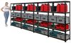 PROREGAL® Schwerlastregal MegaDeal 4 Stück APOLLO 180 x 75 x 30 cm Fachlast 175kg Schwarz, 4-tlg. Bild 2