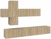 7-tlg. TV-Schrank-Set Sonoma-Eiche Holzwerkstoff [3114520] Bild 2