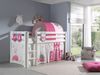 Kinderbett Karolina 210x114x106 Massivholz Weiß Textilset Princess 4 Bild 2