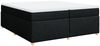 vidaXL Boxspringbett mit Matratze Schwarz 200x200 cm Stoff 3285403 Bild 2