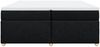 vidaXL Boxspringbett mit Matratze Schwarz 200x200 cm Stoff 3285403 Bild 4