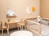 COZYCOLLECTIONS LED Wandleuchte Handbemaltes LED-Wandnachtlicht Gekröntes Sonnen in Holzoptik, LED, Warmweiß, Montessori: warmes Licht & Ziehschalter für Selbstständigkeit Bild 4