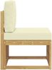 vidaXL Outdoor Mittelsofa Massivholz Akazie Weiß 901494 Bild 4