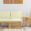 vidaXL Outdoor Mittelsofa Massivholz Akazie Weiß 901494 Bild 1