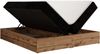 Polsterbett mit Bettkasten, Boxspringbett ohne Kopfteil WOOD ZERO, 7-Zonen Multipocket-Matratze und Topper, modernes Bett für Schlafzimmer - Schwarz Cordstoff - 140 x 200 cm - H4 Bild 5