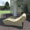 Relaxliege "Heiner" Gartenliege 140cm Zirbe Bild 3