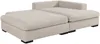 Vente-unique - SELIORA Sofa Samt Beige - B 158 cm x H 80 cm x L 223 cm Bild 4