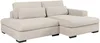 Vente-unique - SELIORA Sofa Samt Beige - B 158 cm x H 80 cm x L 223 cm Bild 3