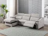 Vente-unique - Ecksofa mit elektrischer Relaxfunktion PEDRERA - Stoff - Hellgrau - Ecke links Bild 4