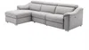 Vente-unique - Ecksofa mit elektrischer Relaxfunktion PEDRERA - Stoff - Hellgrau - Ecke links Bild 5