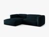Micadoni Ecksofa Martina 2-Sitzer Links Samt Tiefes Petrol Bild 2