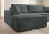 Selsey 'Farese ' Ecksofa mit Cordbezug, Schlaffunktion und Stauraum, Grau, links Bild 3
