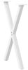 vidaXL Esstischbeine X-Form 2 Stk. Weiß 50x(72-73) cm Stahl 4012909 Bild 4