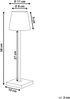 Kabellose LED Tischlampe BACEIRO mit Dimmer Metall Braun Bild 2