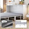 Celya Klappbett Platzsparendes Gästebett, Ausziehbarer Schrankbettrahmen (140 x 200 cm, mit Leinenmatratze, Metallgestell und Leisen Rollen) ideal für Gästezimmer oder multifunktionale Wohnbereiche Bild 4