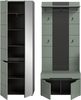 Home affaire Garderoben-Set REHAT, TOPSELLER!, 3-teilig, Breite 160 cm, individuell erweiterbar, (Set, 3-St, bestehend aus: Garderobenschrank, Sitzbank und Paneel), Garderobenkombination, Kombination, Set, Flurgarderobe, Diele Bild 4