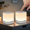 Nettlife LED Nachttischlampe 2/4ER Touch Dimmbar Akku 1800mAH USB Aufladbar Weiß Kabellos, Dimmbar, LED fest integriert, mit 3 Farbtemperaturen&Timing Funktion Nachtlicht Bild 4
