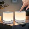 Nettlife LED Nachttischlampe 2/4ER Touch Dimmbar Akku 1800mAH USB Aufladbar Weiß Kabellos, Dimmbar, LED fest integriert, mit 3 Farbtemperaturen&Timing Funktion Nachtlicht Bild 5
