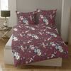 CASATEX Bettwäsche Belana Bordeaux Satin 135 x 200 + 80 x 80 cm Bild 2