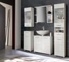 Badschrank Spiegelschrank AVEO 1 Tür, Front weiß Hochglanz, von Forte Bild 2