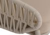 Gartengarnitur HWC-P90, Lounge-Set Gartenlounge Sofa Sessel Tisch, Seilgeflecht Rope Stoff/Textil (180g/m²) ~ creme Bild 5