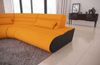 Mini Stoff Ecksofa Concept L Form - Mikrofaserstoff - apricot-schwarz - Links Bild 4