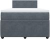 vidaXL Boxspringbett mit Matratze Dunkelgrau 120x200 cm Samt 3287705 Bild 4
