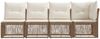 vidaXL 4-Sitzer Sofa mit linker Armlehne 4 pcs 4-Sitzanzahl Beige 42026718 Bild 3
