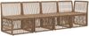 vidaXL 4-Sitzer Sofa mit linker Armlehne 4 pcs 4-Sitzanzahl Beige 42026718 Bild 2