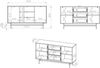 Selsey 'Heggers' - Sideboard 2-türig, Eiche Mavelie, 150 cm Bild 5