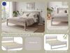 OTTO home Massivholzbett Wellow, Kaschmir-Beige-Beige, Kiefer, inklusive Lattenrost (Liegefläche 140x200 cm), nordisch-modern, bis 180 kg belastbar, FSC® & Made in Europe Bild 3