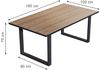 Esstisch Avido Goldkraft Eiche 180 x 100 cm Vicco Bild 2