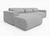 AX LIVING Wohnlandschaft mit Schlaffunktion Ruyam Dunkelgrau Sofa 310 cm L Bild 4