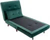 Vente-unique - URIBIA Sessel SamtStoff Grün - B 91 cm x H 81 cm x L 77,5 cm Bild 5