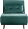 Vente-unique - URIBIA Sessel SamtStoff Grün - B 91 cm x H 81 cm x L 77,5 cm Bild 3