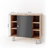 Vicco 'Fynn' Waschtischunterschrank, Holz, 60 x 54 x 32 cm, Anthrazit Bild 3